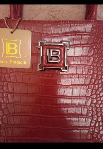 Borsa laura biagiotti bordeaux - biagiotti,
